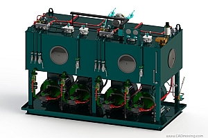 大型液压站75KW液压动力单元系统设计HPU-5000L