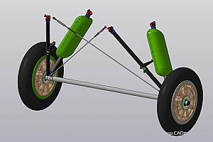 PO-2型固定翼飞机机箱起落架
