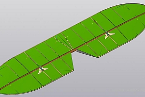 PO-2型固定翼飞机水平稳定翼尾翼