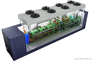 集装箱式二氧化碳CO2制冷机大型空调