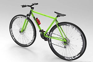 公路死飞自行车方案设计模型