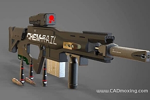 极乐世界游戏CG枪械模型设计