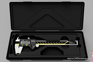 Mitutoyo三丰数显卡尺量具0-150mm设计图模型