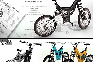 锂电池电动自行车结构设计方案模型图