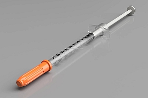 医用一次性胰岛素5毫升注射器模型