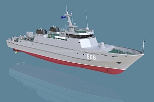 海军扫雷舰508舰船模型