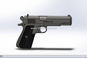 柯尔特三角洲手枪模型