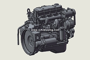 康明斯 IB400-30L 汽车发动车引擎模型