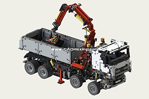 乐高机械积木玩具梅赛德斯奔驰 AROCS 工程车挖掘机模型