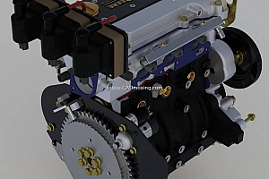 汽车引擎SCR372-DOHC 825i 发动机内部结构模型