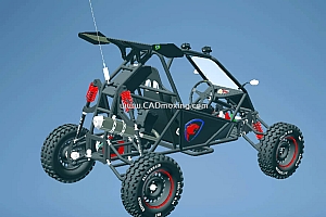越野250CC卡丁汽车结构设计模型