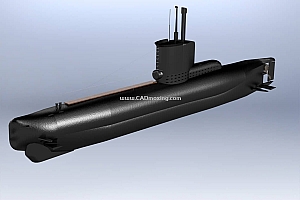 海军舰艇XXIII-2潜艇模型