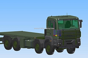 军事陆军汽车卡车TGS 8×8六米卡板车