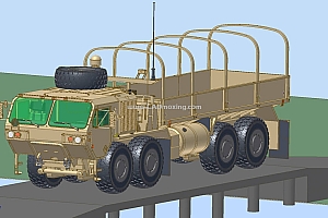 美国陆军军用HEMTT A4货运卡车