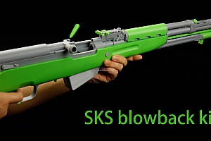 3D打印塑料玩具步枪98K零件已拆分多个STL