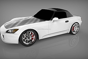 本田汽车 S2000 跑车气动外形设计