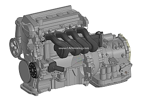 丰田汽车发动机Toyota 1NZ 模型