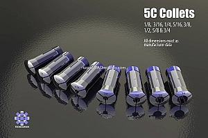 铣床机床铣刀夹具夹头5C系列标准件