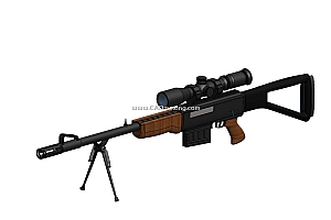军事武器M107狙击步枪模型