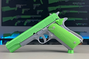 军事武器手枪零件已拆分3D打印手枪1911