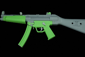 玩具3D打印MP5武器模型零件已拆解