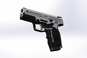 军事武器M9A1手枪模型