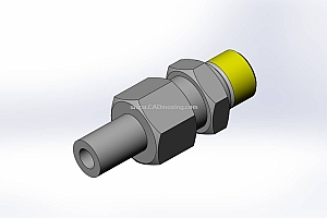 焊接式端直通管接头DN6-M14X1.5