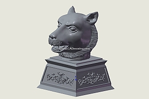 十二生肖兽首三维模型 虎头(tiger)