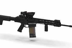 3D打印枪械已拆分零件 全尺寸1比1 ARM改进版 北约突击步枪7.62×51