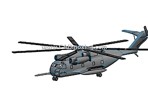 西科斯基 CH-53E 超级种马运输直升机飞机