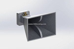 3D打印双脊喇叭天线 2GHz至8GHz L-S-C-X波段宽带喇叭天线