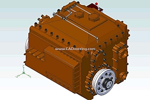 RENK-194坦克齿轮变速器变速箱外观模型