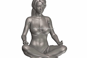 座姿女性模特模型