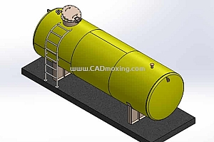 7500升卧式油箱圆筒储存罐