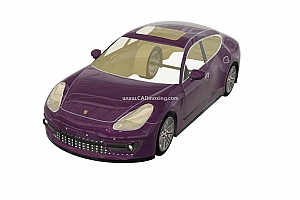 保时捷跑车Panamera-S 汽车气动外形建模