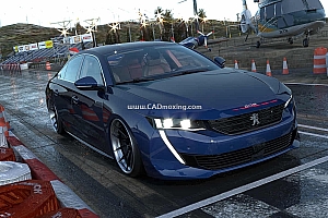 东风标致peugeot 508汽车模型