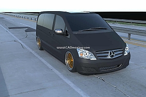 梅赛德斯Mercedes Viano商务车设计模型