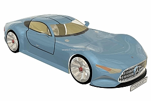 梅赛德斯奔驰Vision AMG概念超跑设计方案