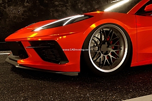 雪佛兰汽车Chevrolet Corvette C8超级跑车设计模型