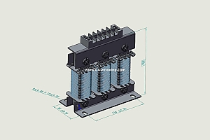 ACLSG-5三相干式进线电抗器三维模型