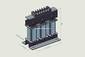 ACLSG-10三相干式进线电抗器三维模型