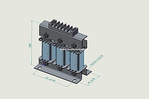 ACLSG-15三相干式进线电抗器三维模型
