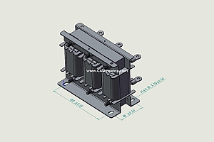 ACLSG-45三相干式进线电抗器三维模型