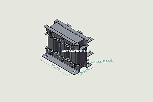 ACLSG-75三相干式进线电抗器三维模型