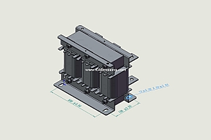 ACLSG-110、ACLSG-150三相干式进线电抗器三维模型