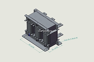 ACLSG-215三相干式进线电抗器三维模型