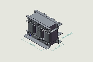 ACLSG-250三相干式进线电抗器三维模型