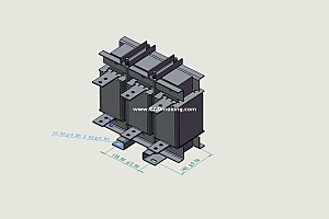 ACLSG-410三相干式进线电抗器三维模型