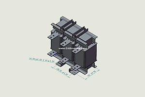 ACLSG-460三相干式进线电抗器三维模型