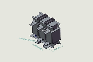ACLSG-550三相干式进线电抗器三维模型